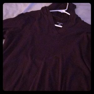 3/4 sleeve purple hoodie